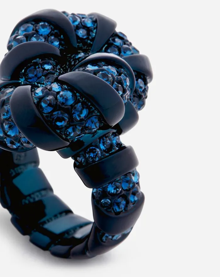 Women Jewelry Lanvin Rhinestone Melodie Ring Bluecrystal