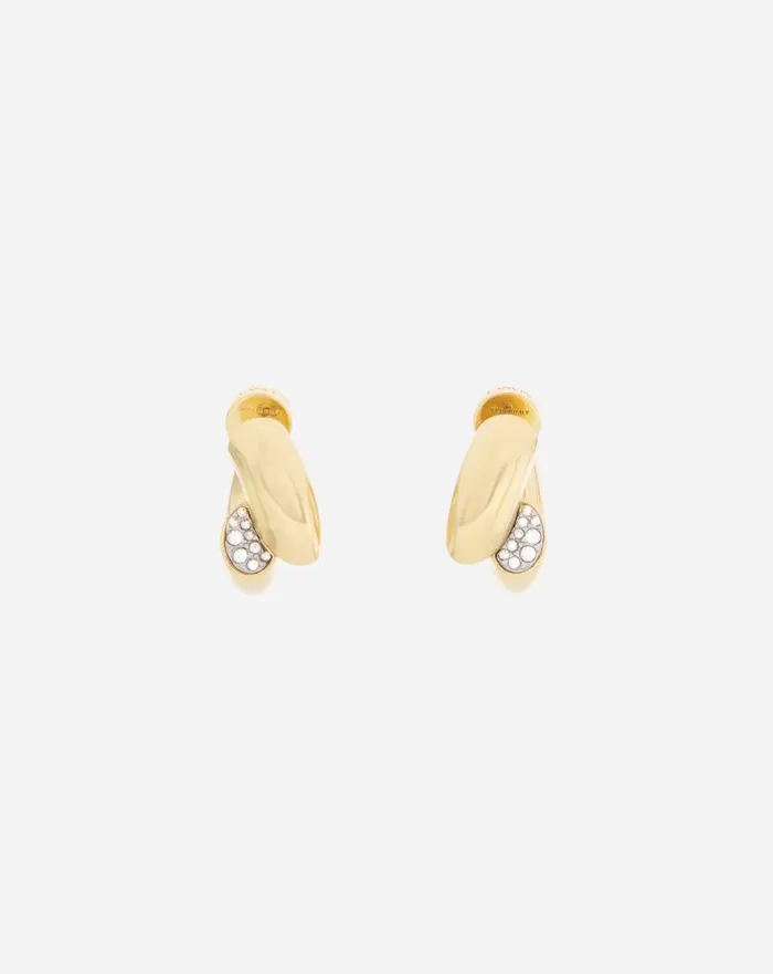 Women Jewelry Lanvin Sequence By Lanvin Rhinestone Earrings Goldcrystal