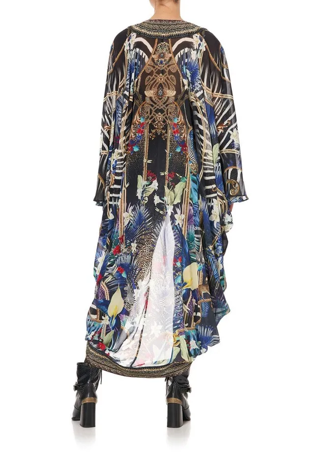 Women Kaftans and Coverups Camilla Long Sleeve Long Cape Rainbow Room