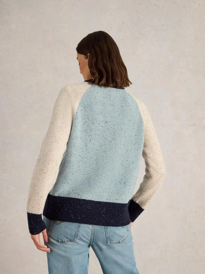 Women Knitwear White Stuff COLOURBLOCK NEP JUMPER Blue Multi Women Knitwear White Stuff COLOURBLOCK NEP JUMPER Blue Multi