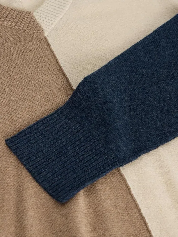 Women Knitwear White Stuff MAGGIE V NECK JUMPER Natural Multi Women Knitwear White Stuff MAGGIE V NECK JUMPER Natural Multi