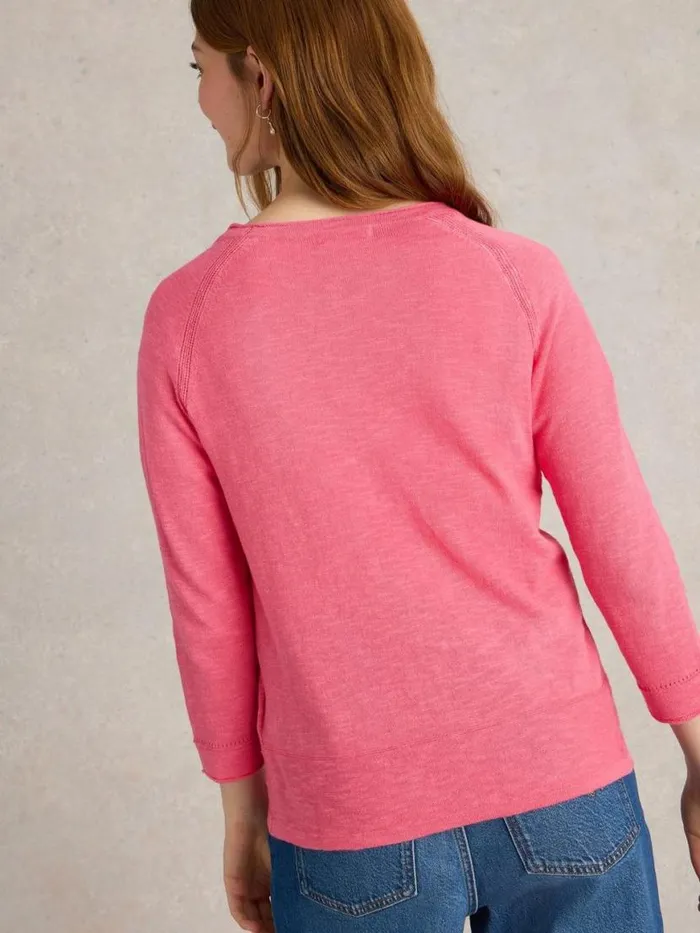 Women Knitwear White Stuff NARIA CARDI Bright Pink Women Knitwear White Stuff NARIA CARDI Bright Pink