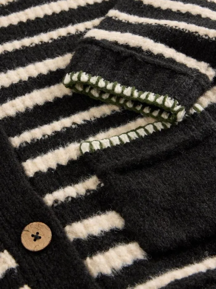 Women Knitwear White Stuff TYLER CARDI Black Multi Women Knitwear White Stuff TYLER CARDI Black Multi