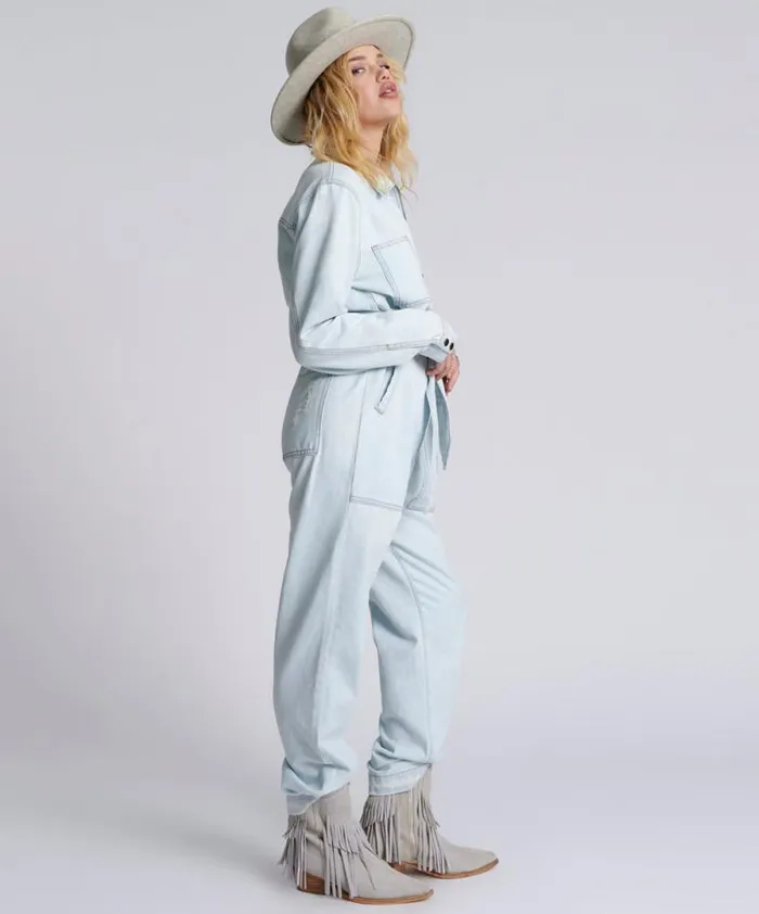 Women LE SURF CLAUDIA OVERALL One Teaspoon Denim Jumpsuits
