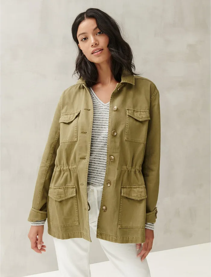 Women Lucky Brand Explorer Utility Jacket OliveGreen Jackets and Outerwear