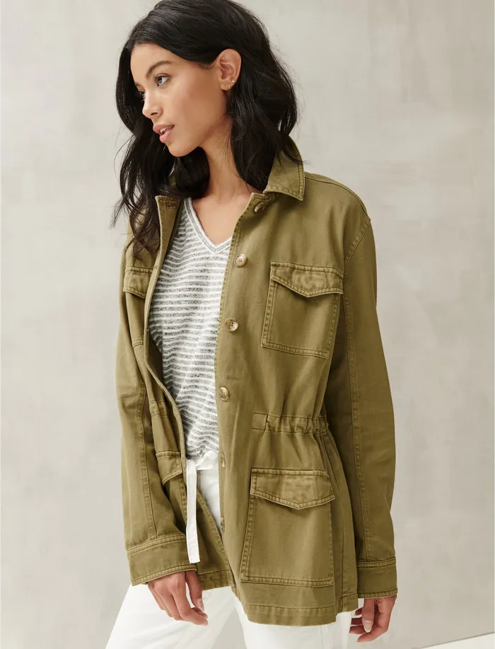 Women Lucky Brand Explorer Utility Jacket OliveGreen Jackets and Outerwear