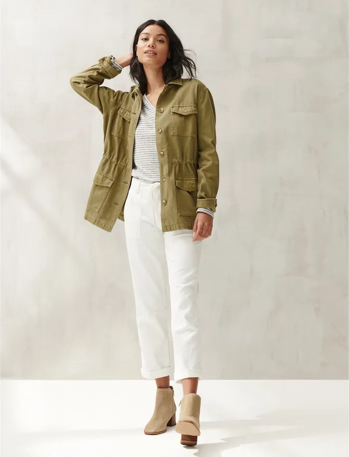 Women Lucky Brand Explorer Utility Jacket OliveGreen Jackets and Outerwear