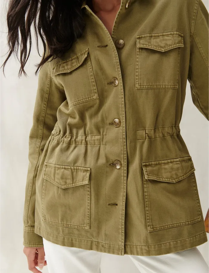 Women Lucky Brand Explorer Utility Jacket OliveGreen Jackets and Outerwear