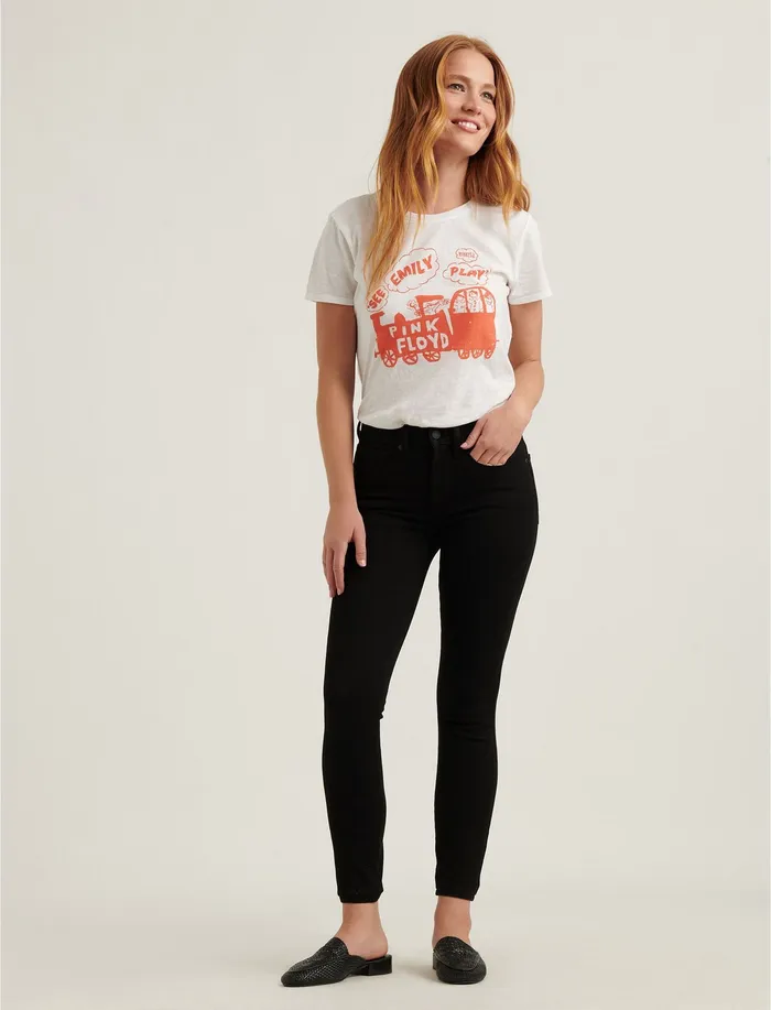 Women Lucky Brand Mid Rise Ava Skinny Jean York Jeans