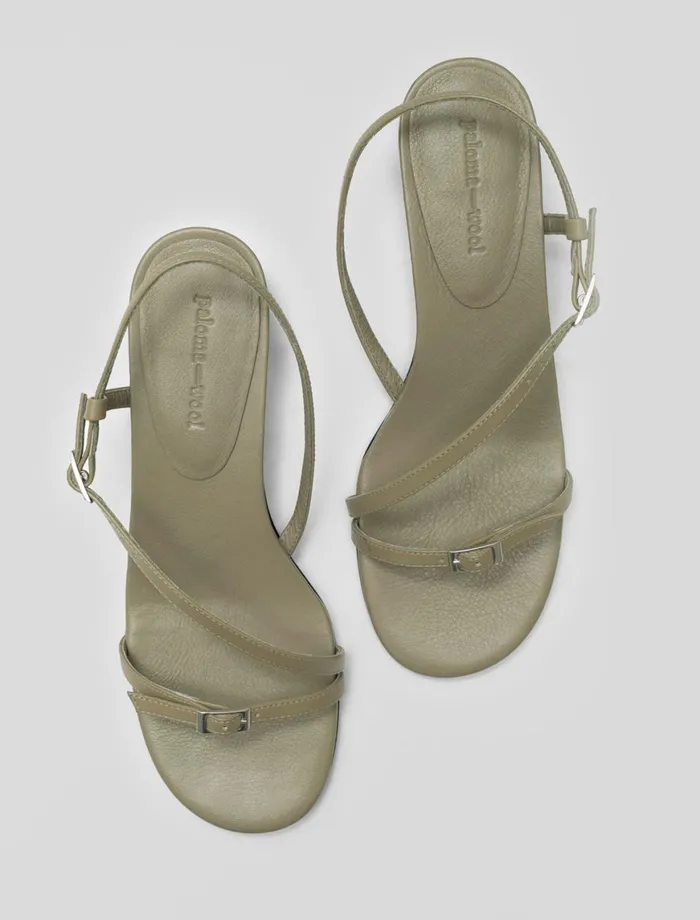 Women Mara Green Paloma Wool Sandals