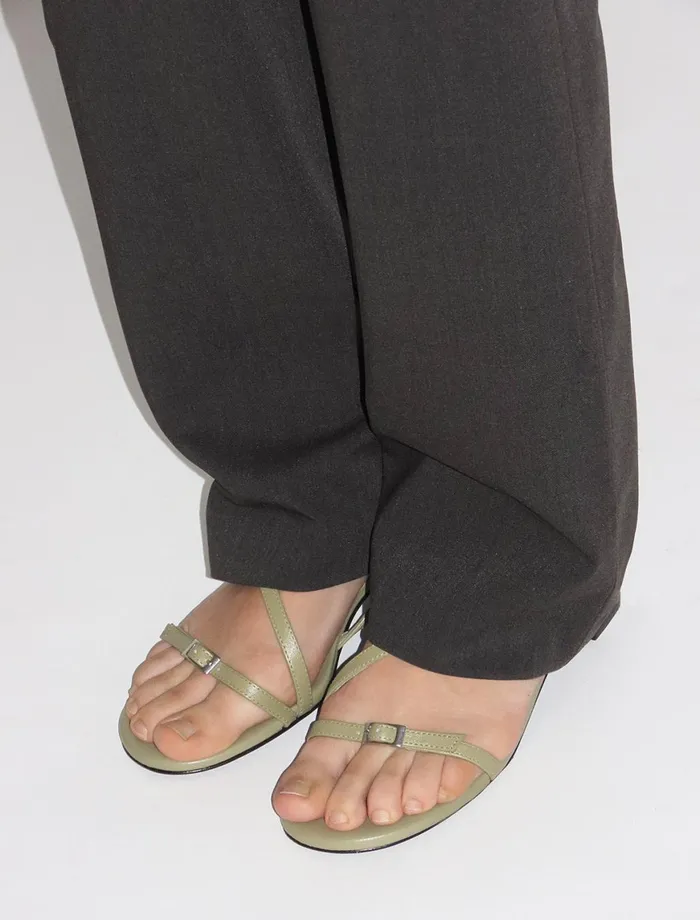 Women Mara Green Paloma Wool Sandals