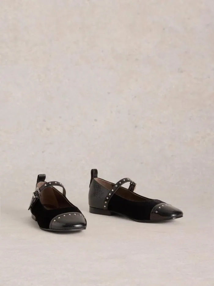 Women Mary Jane Shoes White Stuff Loral Stud Mary Jane Pure Black Women Mary Jane Shoes White Stuff Loral Stud Mary Jane Pure Black