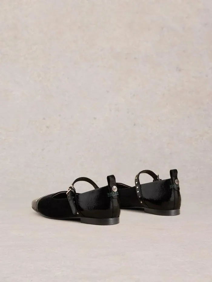 Women Mary Jane Shoes White Stuff Loral Stud Mary Jane Pure Black Women Mary Jane Shoes White Stuff Loral Stud Mary Jane Pure Black