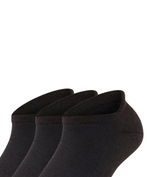 WomenMen Cool Kick 3Pack Unisex Sneaker Socks Black FALKE Ankle Socks