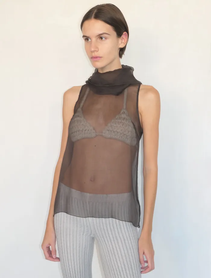 Women Merlin Dark Brown Paloma Wool Tops
