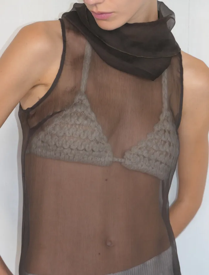 Women Merlin Dark Brown Paloma Wool Tops