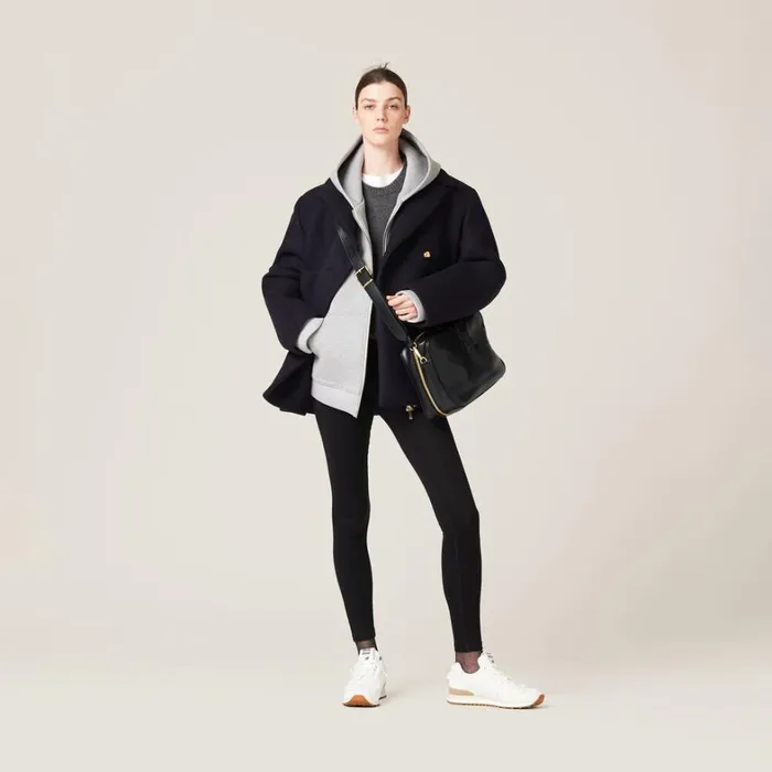 Women Miu Miu Coats And Jackets Doublebreasted Cloth Peacoat Jacket Navy Women Miu Miu Coats And Jackets Doublebreasted Cloth Peacoat Jacket Navy