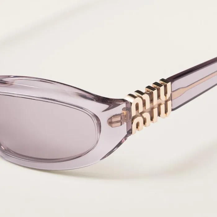 Women Miu Miu Eyewear Miu Glimpse Sunglasses Mauve Lenses Women Miu Miu Eyewear Miu Glimpse Sunglasses Mauve Lenses