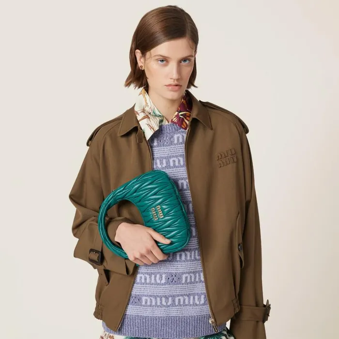 Women Miu Miu Hobo Bags Wander Matelass Nappa Leather Hobo Bag Lagoon Blue Women Miu Miu Hobo Bags Wander Matelass Nappa Leather Hobo Bag Lagoon Blue