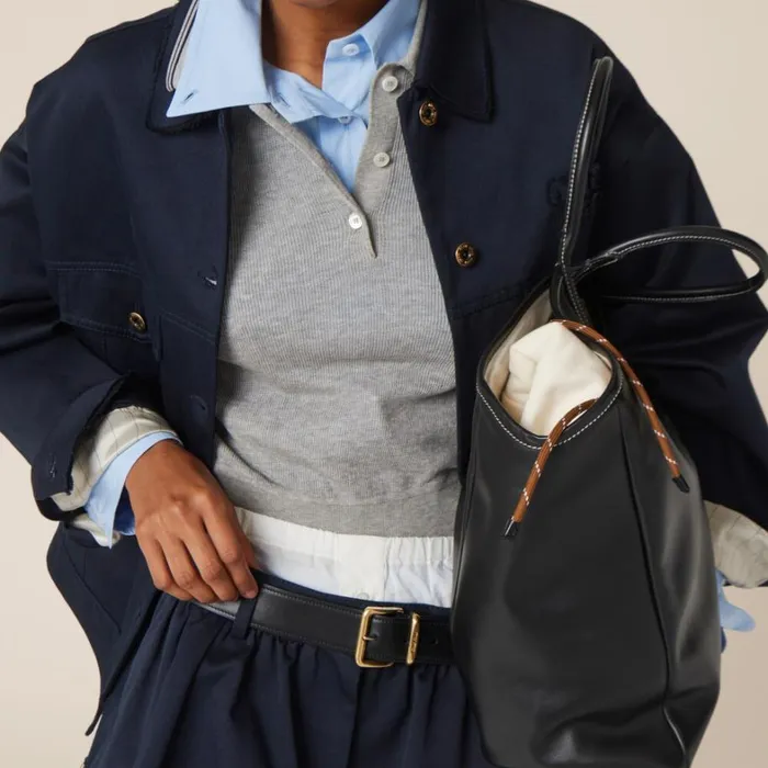 Women Miu Miu Outerwear Chino Blouson Jacket Navy Women Miu Miu Outerwear Chino Blouson Jacket Navy