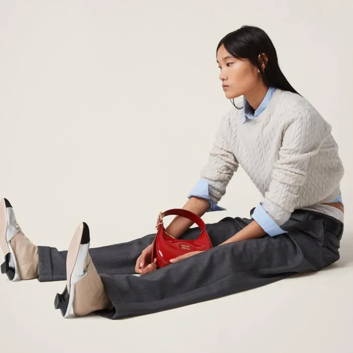 Women Miu Miu Pants And Shorts Pinstriped Pants Slate Gray Women Miu Miu Pants And Shorts Pinstriped Pants Slate Gray