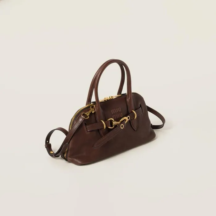 Women Miu Miu Top Handles Aventure Nappa Leather Tophandle Bag Briarwood Women Miu Miu Top Handles Aventure Nappa Leather Tophandle Bag Briarwood