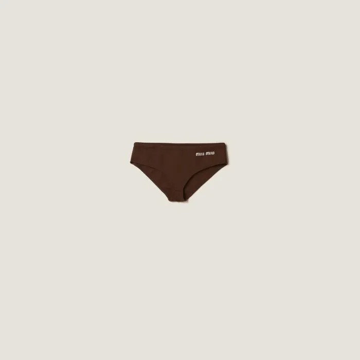 Women Miu Miu Underwear And Beachwear Swimsuit Brown