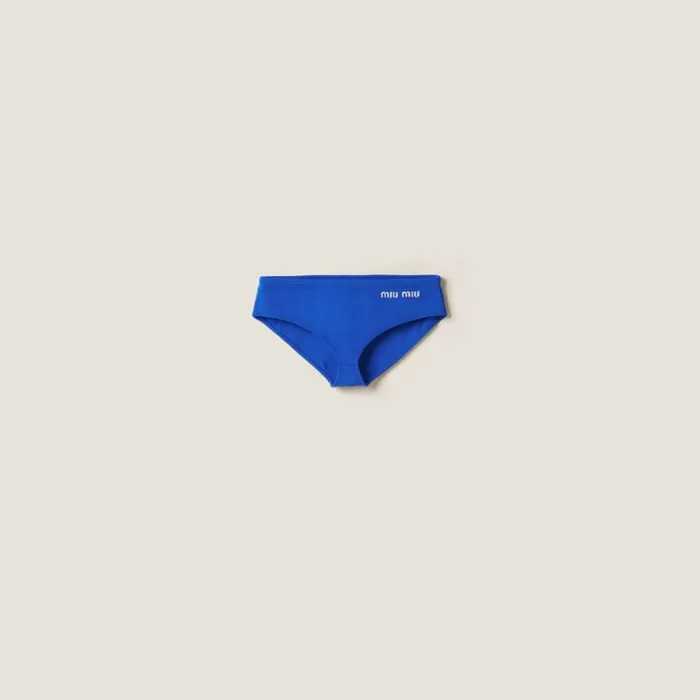 Women Miu Miu Underwear And Beachwear Swimsuit Indigo Blue
