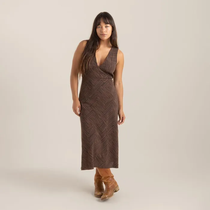 Women Moonlight Midi Dress Saddle Roark Dresses