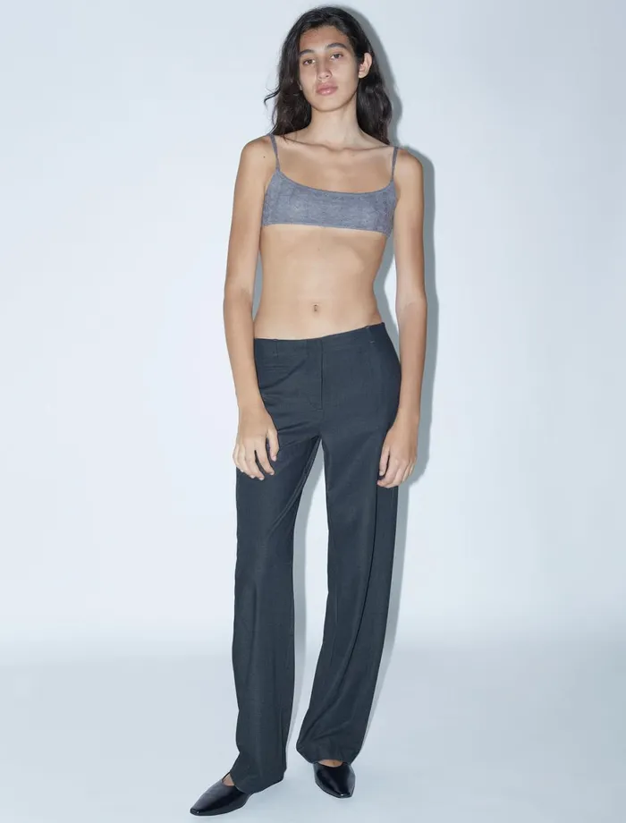 Women Muir Dark Grey Paloma Wool Trousers
