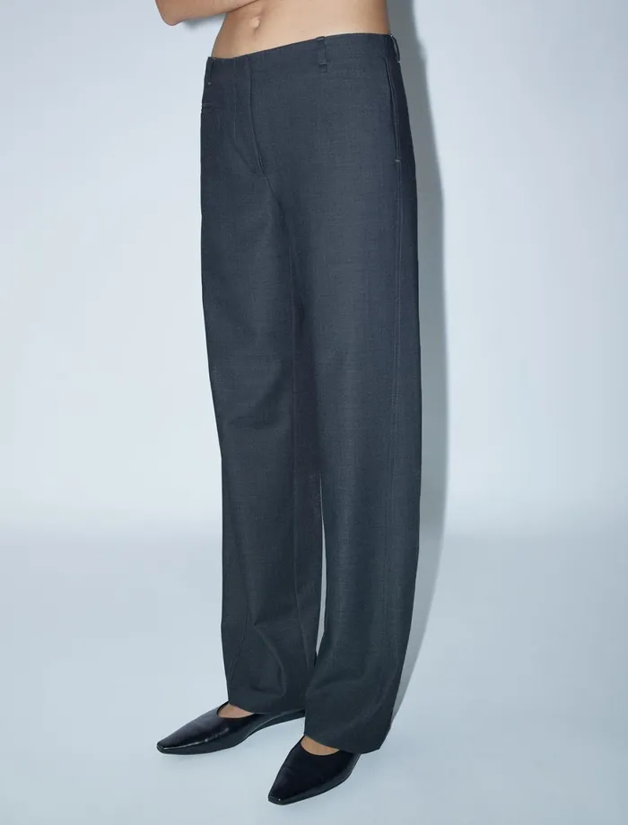 Women Muir Dark Grey Paloma Wool Trousers