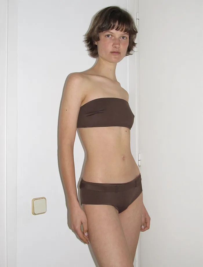 Women Mulan Brown Paloma Wool Swimwear