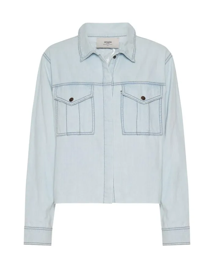 Women MYSTIC IMPRESSED DENIM SHIRT One Teaspoon Denim Tops Women MYSTIC IMPRESSED DENIM SHIRT One Teaspoon Denim Tops