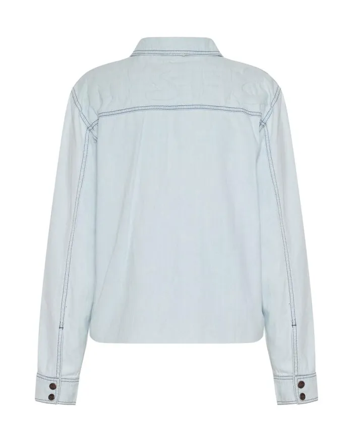 Women MYSTIC IMPRESSED DENIM SHIRT One Teaspoon Denim Tops Women MYSTIC IMPRESSED DENIM SHIRT One Teaspoon Denim Tops