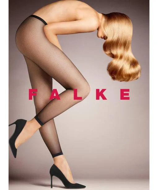 Women Net Women Leggings Black FALKE Tights and Leggings