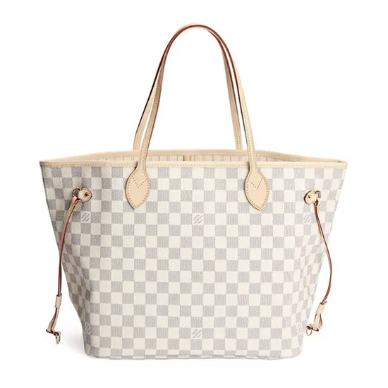 Women Neverfull Bag Louis Vuitton Louis Vuitton N51107 Neverfull MM Shoulder Bag Damier Azur Canvas 8211 Louis Vuitton Handbag Store