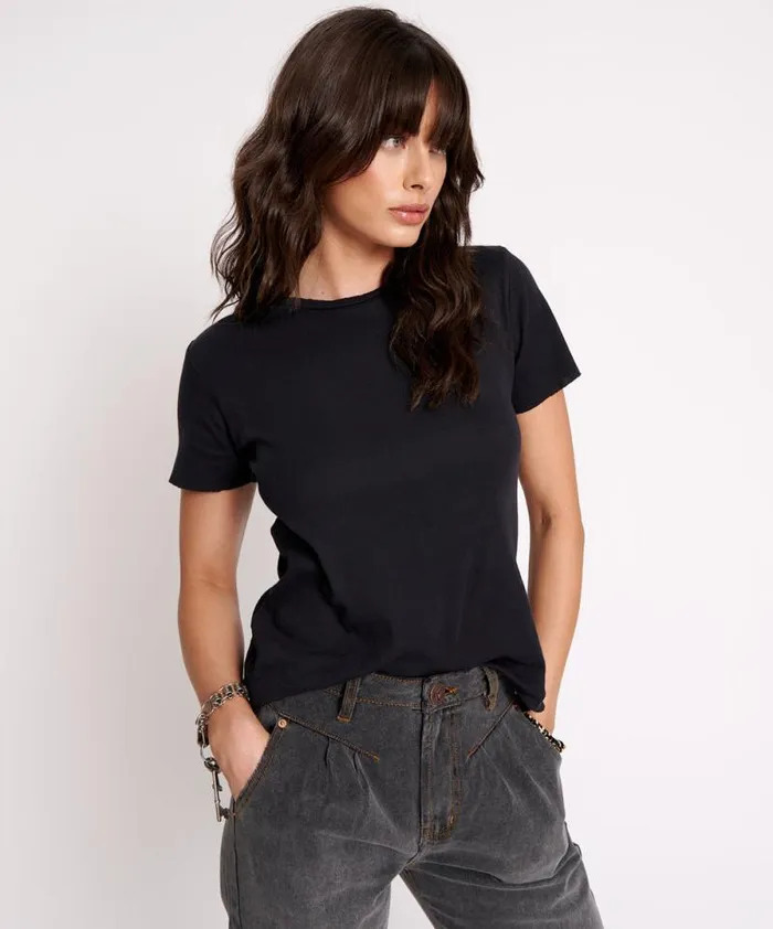 Women ONE TEASPOON CLASSIC CREW NECK TEE One Teaspoon Tees and Tanks Women ONE TEASPOON CLASSIC CREW NECK TEE One Teaspoon Tees and Tanks