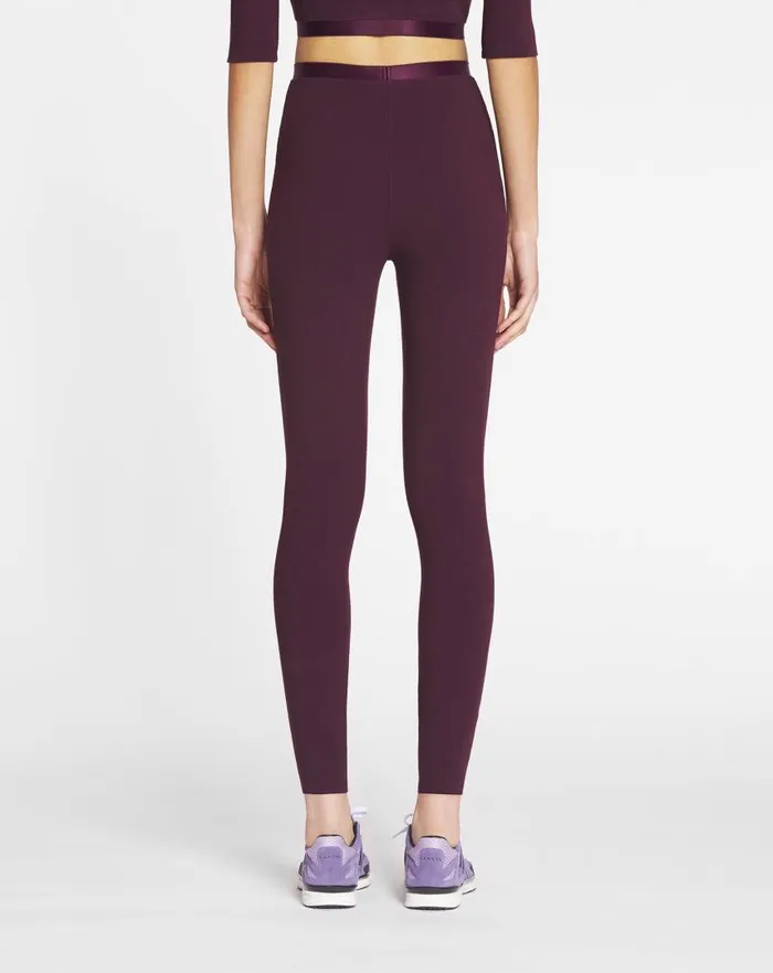 Women Pants Lanvin Sportswear Leggings Burgundy Women Pants Lanvin Sportswear Leggings Burgundy