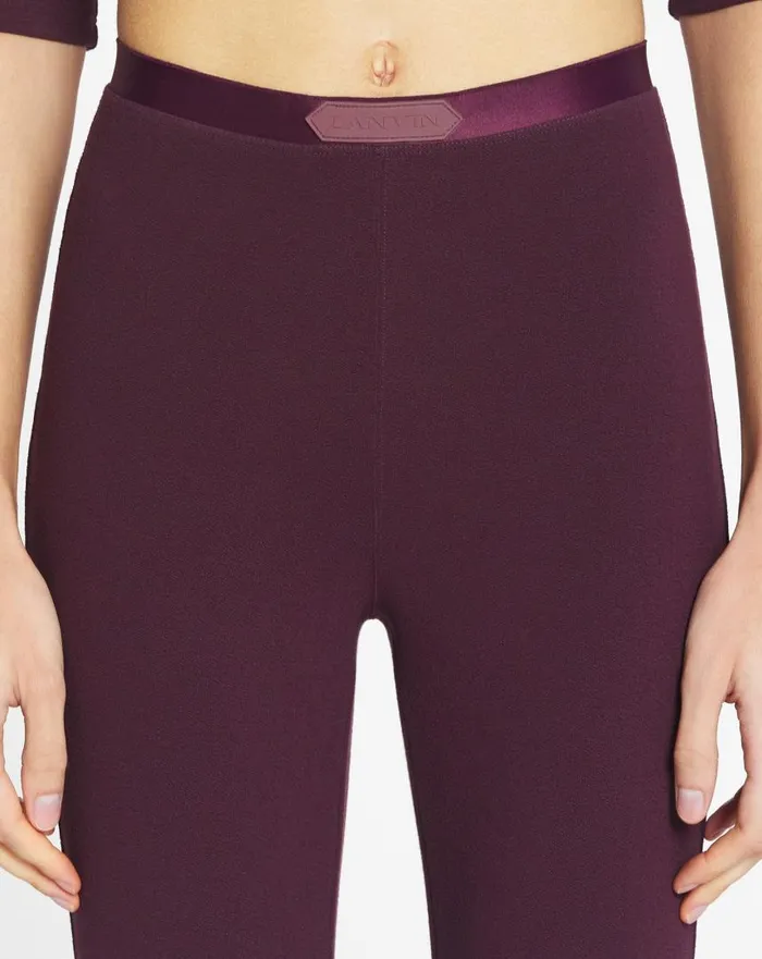 Women Pants Lanvin Sportswear Leggings Burgundy Women Pants Lanvin Sportswear Leggings Burgundy