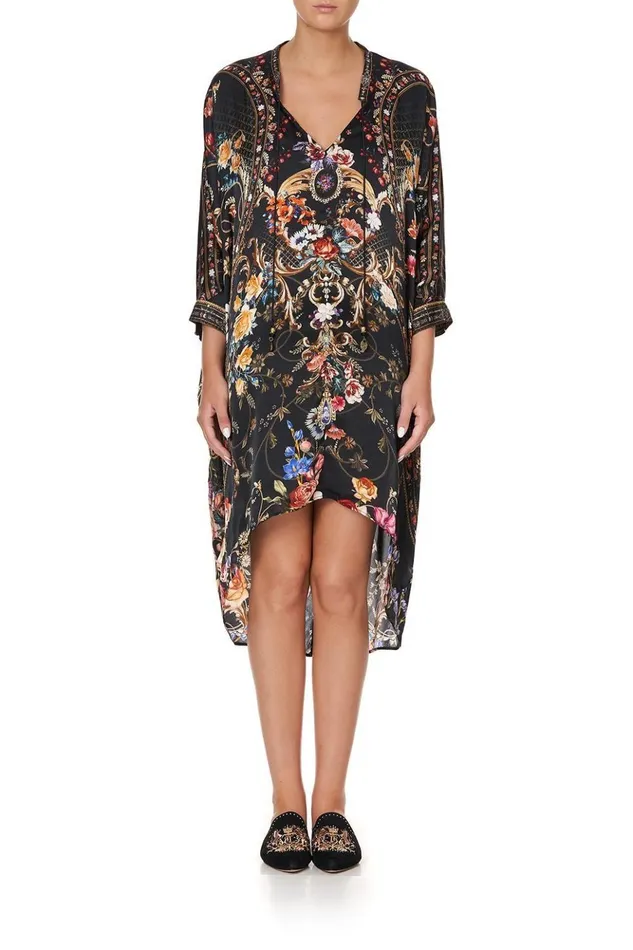 Women Party Dresses Camilla VNeck Dress With Draped Back Blushing Manor