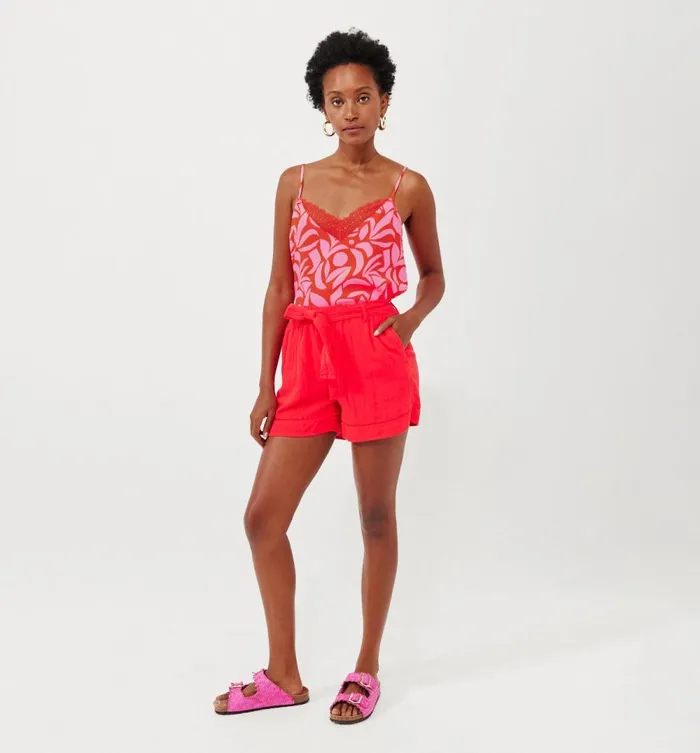 Women Patterned Strappy Top 8211 Coral Prints Promod Tops Women Patterned Strappy Top 8211 Coral Prints Promod Tops