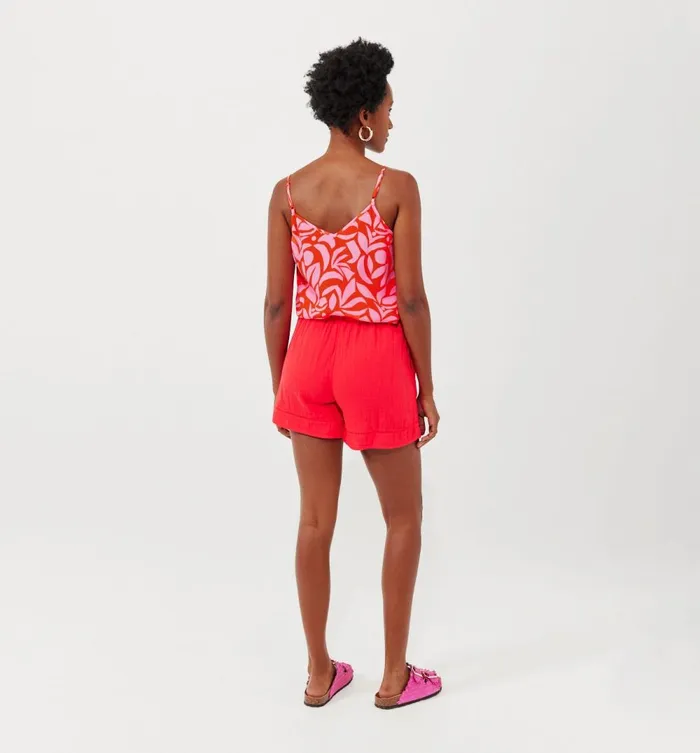 Women Patterned Strappy Top 8211 Coral Prints Promod Tops Women Patterned Strappy Top 8211 Coral Prints Promod Tops