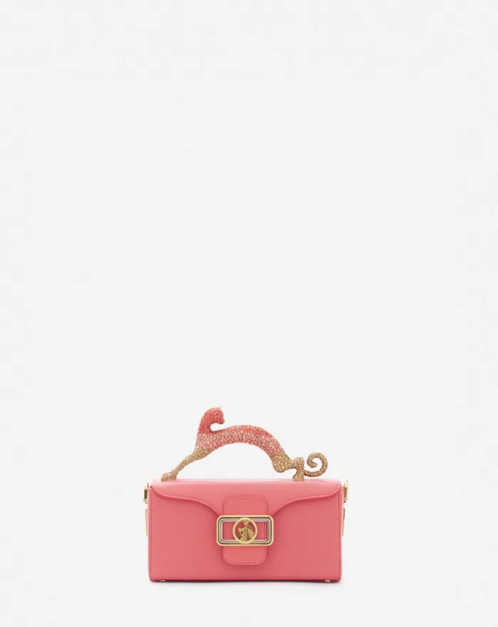 Women Pencil Lanvin Nano Pencil Cat Bag In Leather And Rhinestones Venusdune