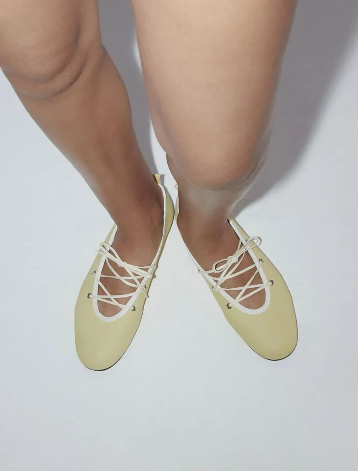 Women Pina Soft Yellow Paloma Wool Ballerinas