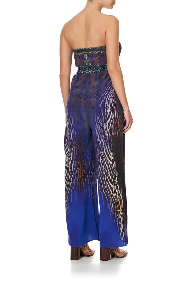 Women Playsuits and Jumpsuits Camilla Tie Waist Strapless Jumpsuit Komodo Queen