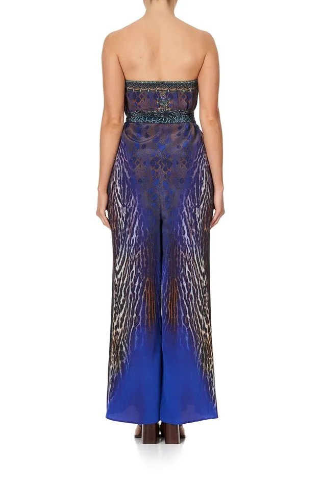 Women Playsuits and Jumpsuits Camilla Tie Waist Strapless Jumpsuit Komodo Queen