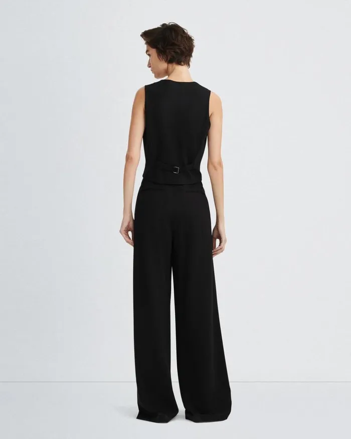 Women Rag 038 Bone Blazers 038 Vests Priya Ponte Vest Black
