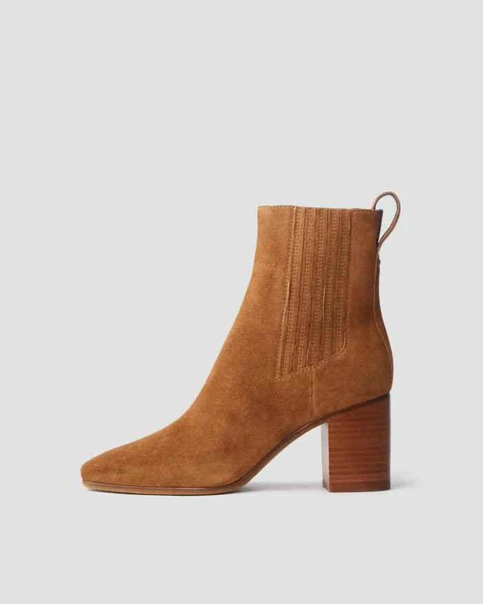 Women Rag 038 Bone Boots Astra Chelsea Boot 8211 Suede Brownwood Suede
