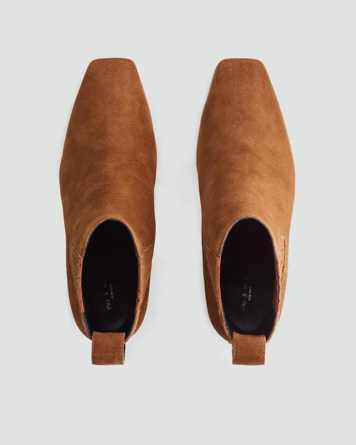 Women Rag 038 Bone Boots Astra Chelsea Boot 8211 Suede Brownwood Suede