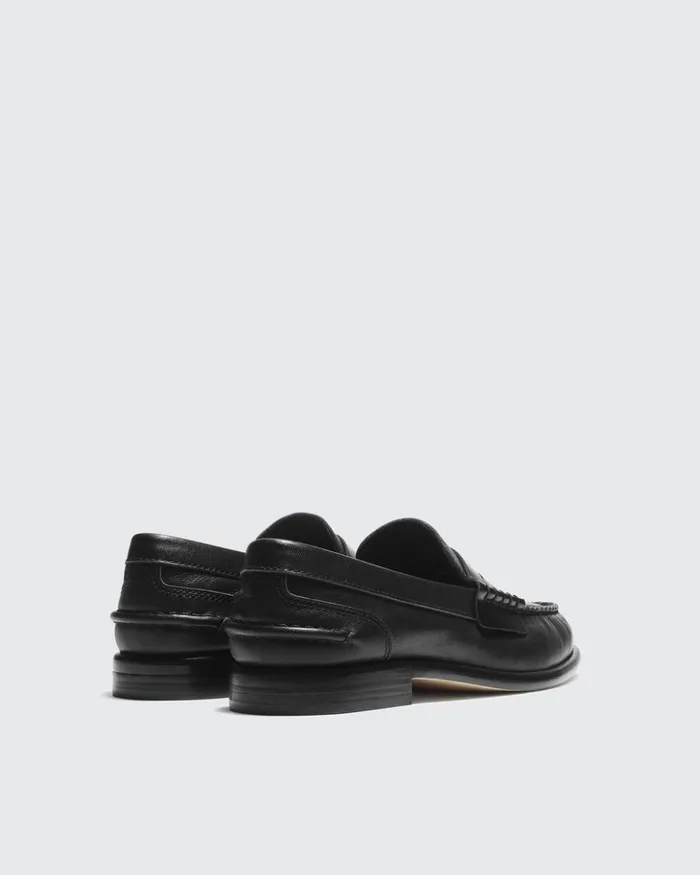 Women Rag 038 Bone Flats Carter Loafer 8211 Leather Black